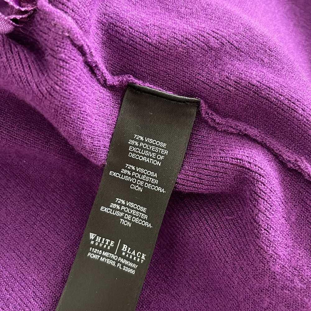 White House Black Market purple shrug - Picture 5 of 7